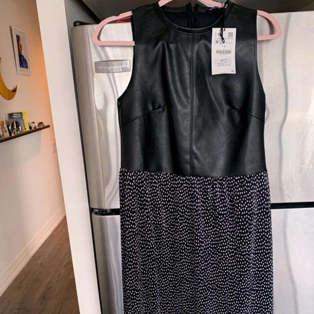 3 for $50 - Leather combination dress